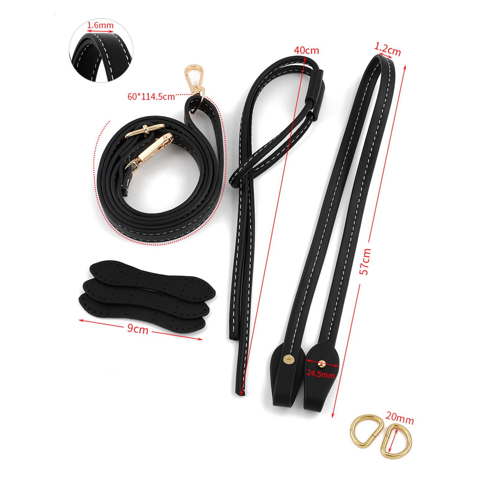 手編みのクロシェ編みバッグ用ハンドルキット。PUレザー製のシ - D Ring Strap のレビューと価格