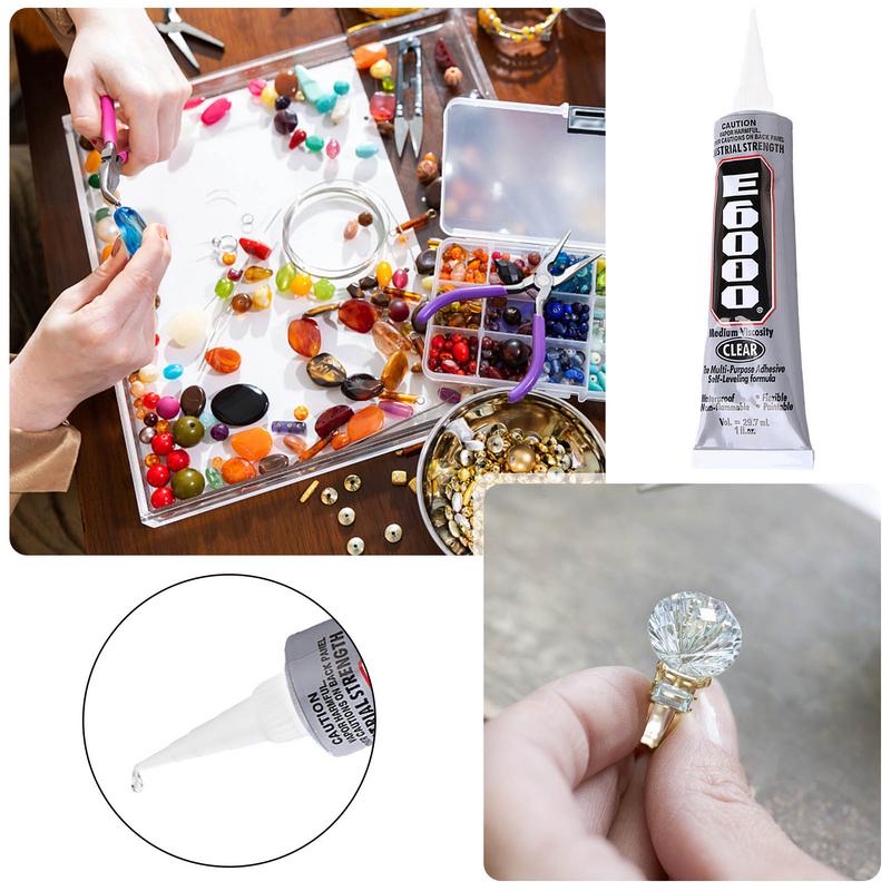 E6000 クリア接触接着剤 DIY ダイヤモンド塗装布金属 - Contact Cement Glue のレビューと価格