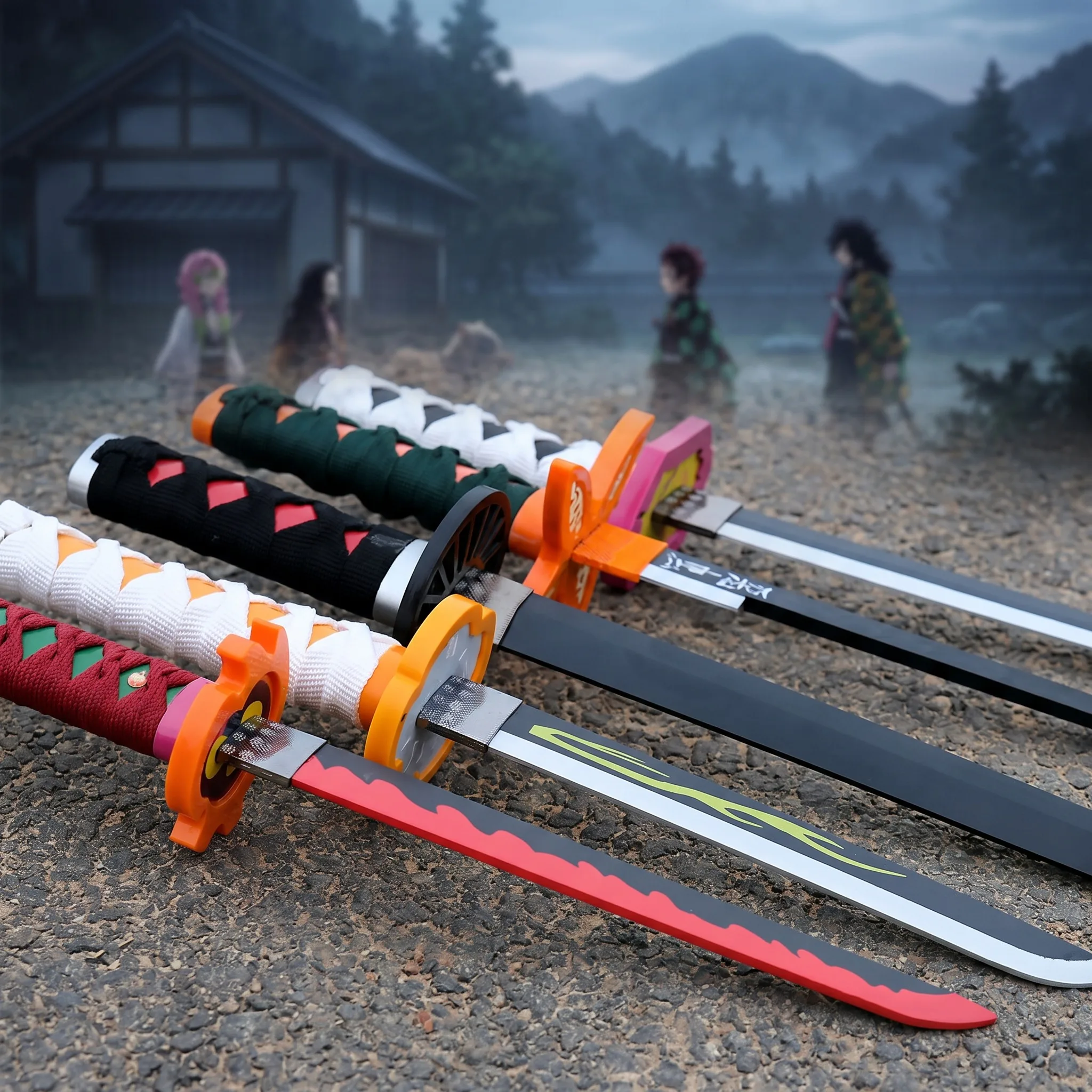 72 104cm 鬼滅の刃 刀 竈門炭治郎 竈門善逸 三緑ア - Cosplay Prop Dagger のレビューと価格